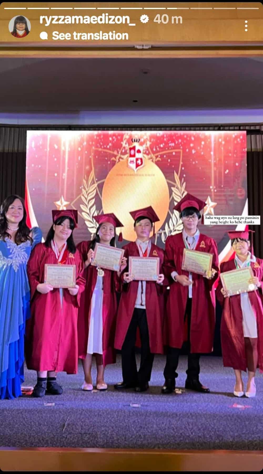 Ryzza Mae Dizon finishes junior high school; shares snaps from her moving up day Ryzza Mae Dizon finishes junior high school; shares snaps from her moving up day