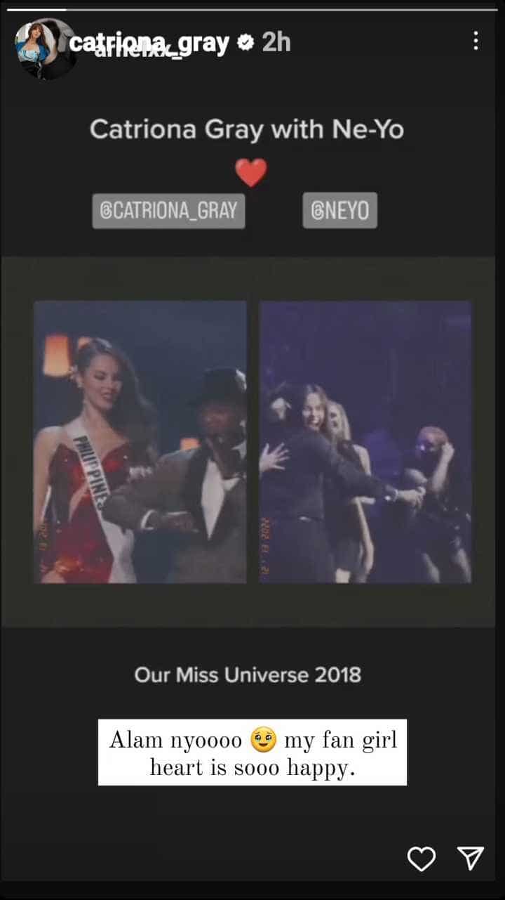 Catriona Gray, Ne-Yo post about their viral reunion at R&B singer’s Manila concert