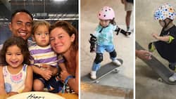 Andi Eigenmann shares new videos of Lilo and Koa learning how to skateboard