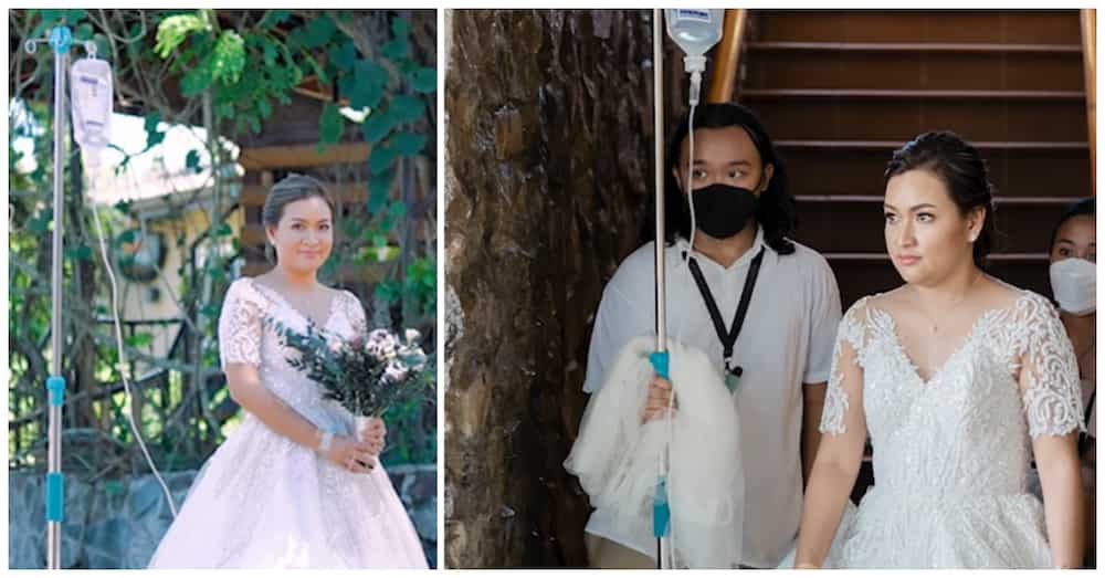Bride na nagkasakit, itinuloy pa rin ang pagpapakasal kahit nakasuwero Bride na nagkasakit, itinuloy pa rin ang pagpapakasal kahit nakasuwero