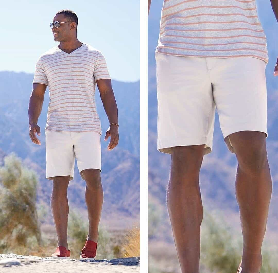 Mens white 2024 beach outfit