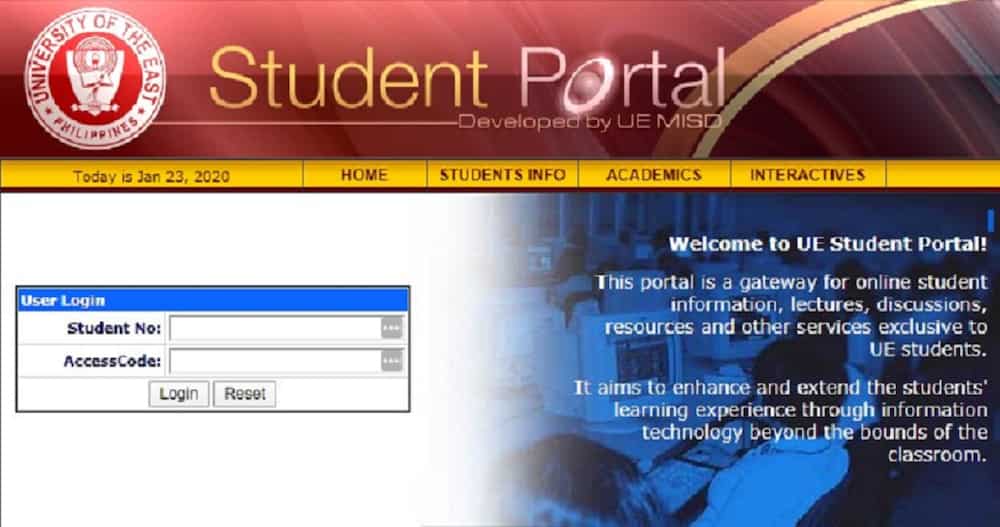 UE Portal login UE Portal login