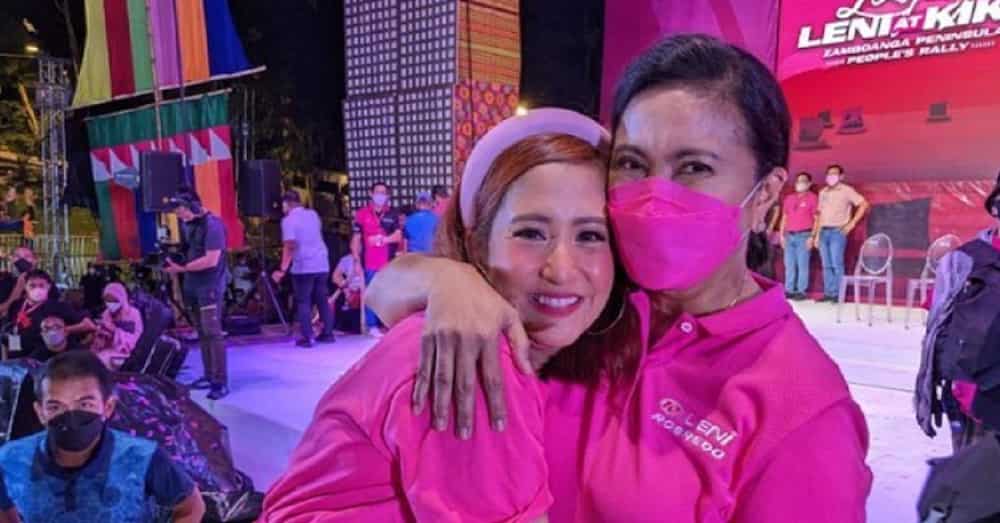 Jolina Magdangal, nawindang nang tumigil ang ulan bago lumabas si VP Leni sa entablado ng Rizal rally Jolina Magdangal, nawindang nang tumigil ang ulan bago lumabas si VP Leni sa entablado ng Rizal rally