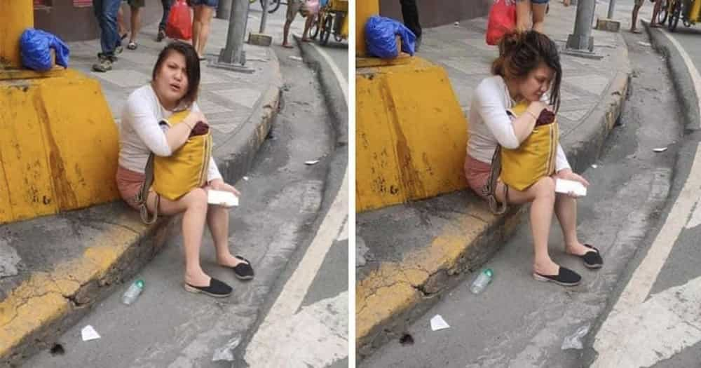 Babae sa sidewalk na nag-viral, nilinaw na wala siyang karamdaman