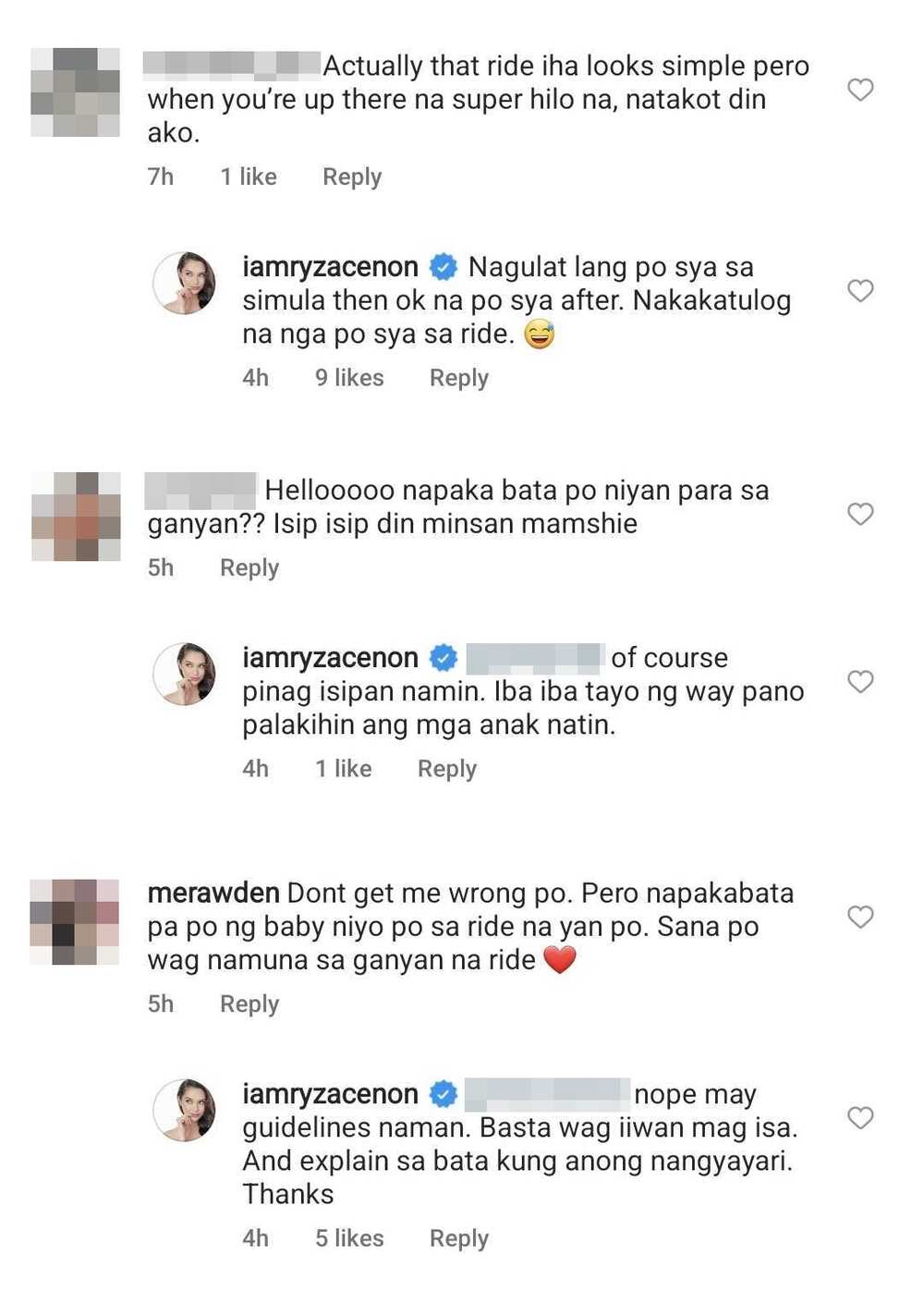 Ryza Cenon, nagpaliwanag sa netizens na pumuna sa viral video ni Night: "May guidelines"