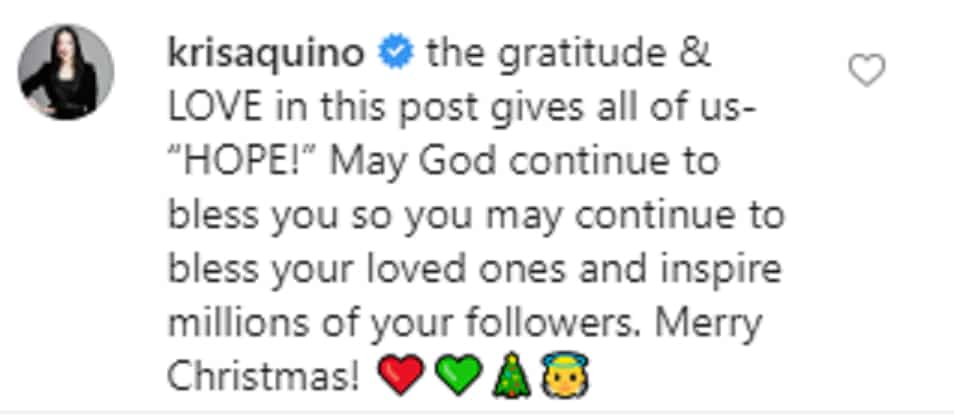 Kris Aquino reacts to Liza Soberano's heartfelt post about her new house Kris Aquino reacts to Liza Soberano's heartfelt post about her new house