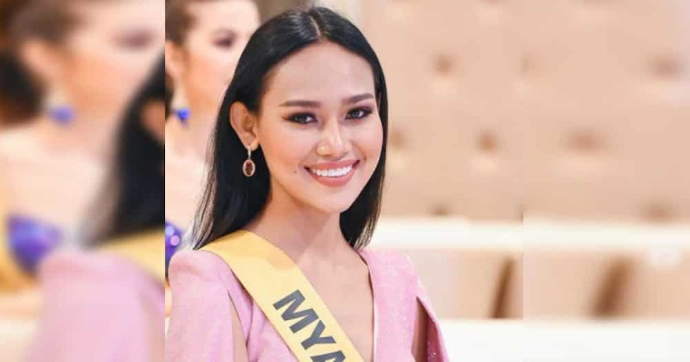 Ms. Myanmar in Miss Grand International 2020 swimwear experiences wardrobe malfunction