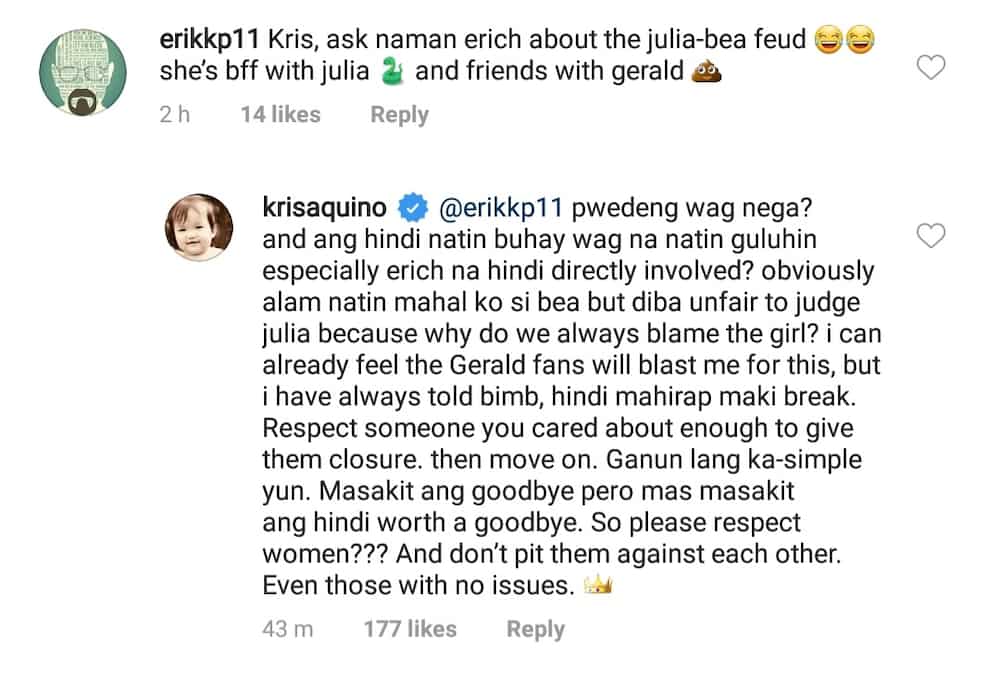Kris Aquino bravely answers question about Erich’s link to Julia and Gerald