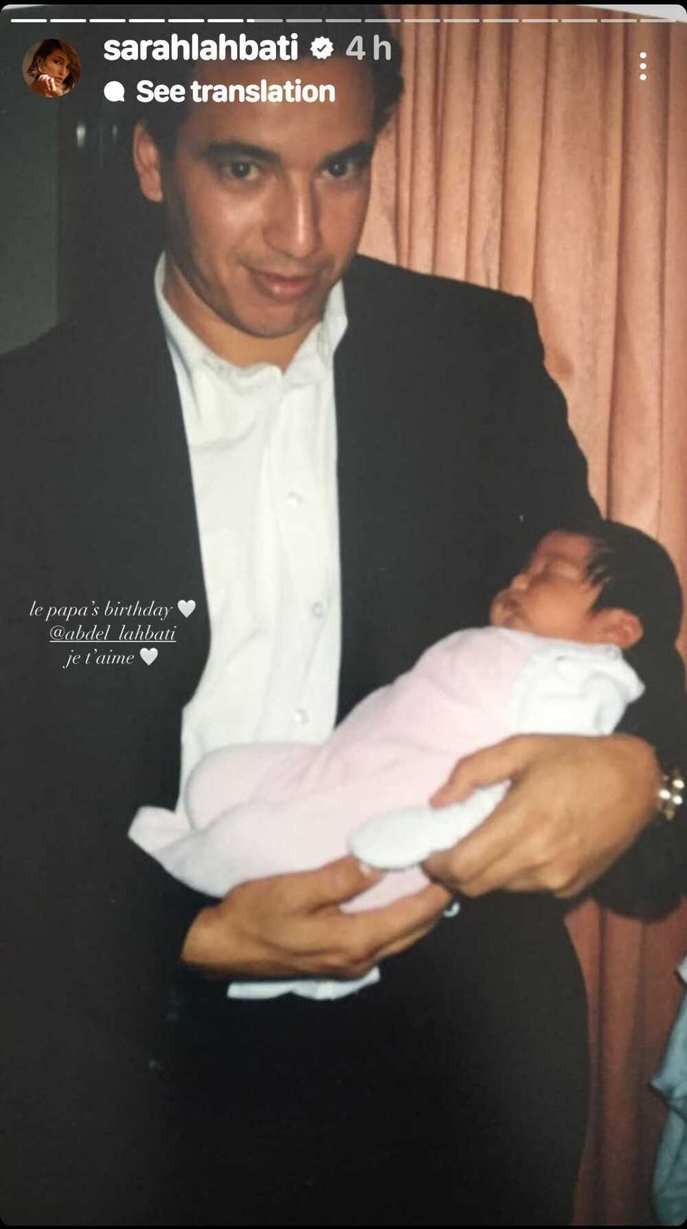 Sarah Lahbati dedicates sweet posts to father Abdel Lahbati who celebrates his birthday
