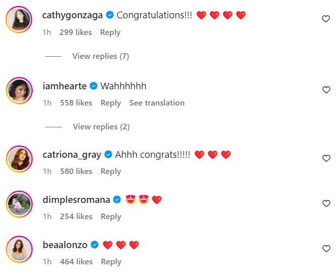 Celebrities react to Maja Salvador’s pregnancy: “Congratulations”