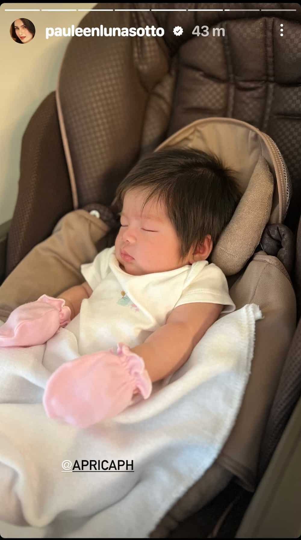 Pauleen Luna shares adorable photos of Baby Mochi sleeping soundly