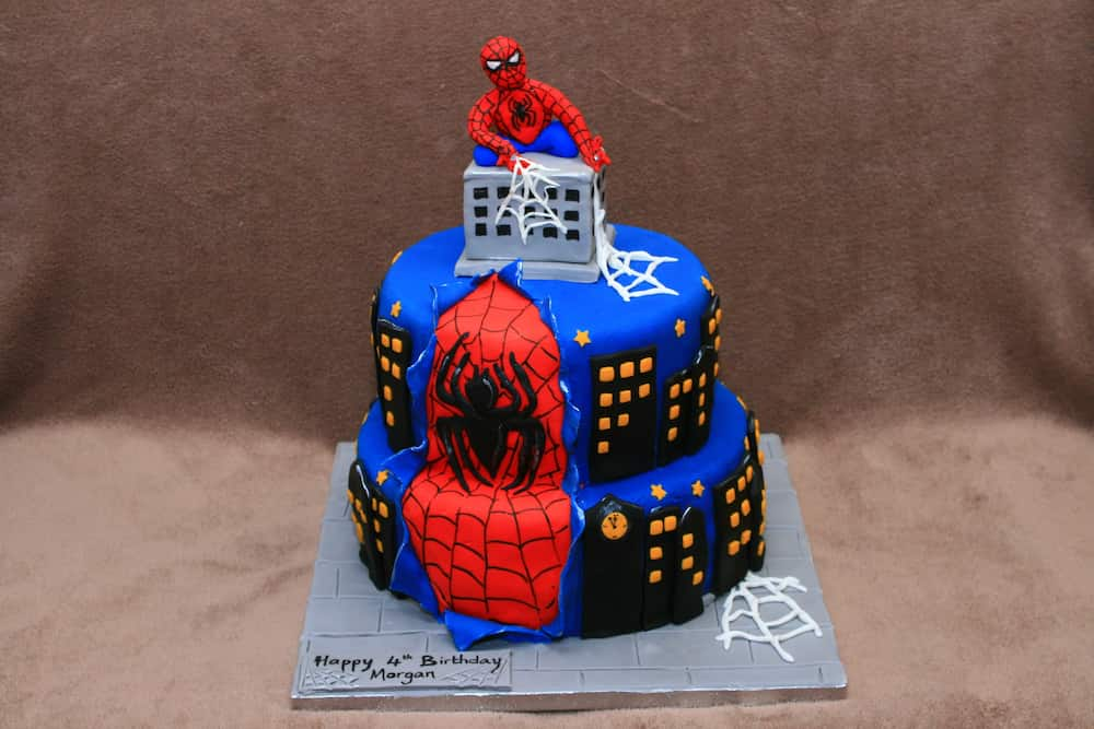 Spiderman cake design