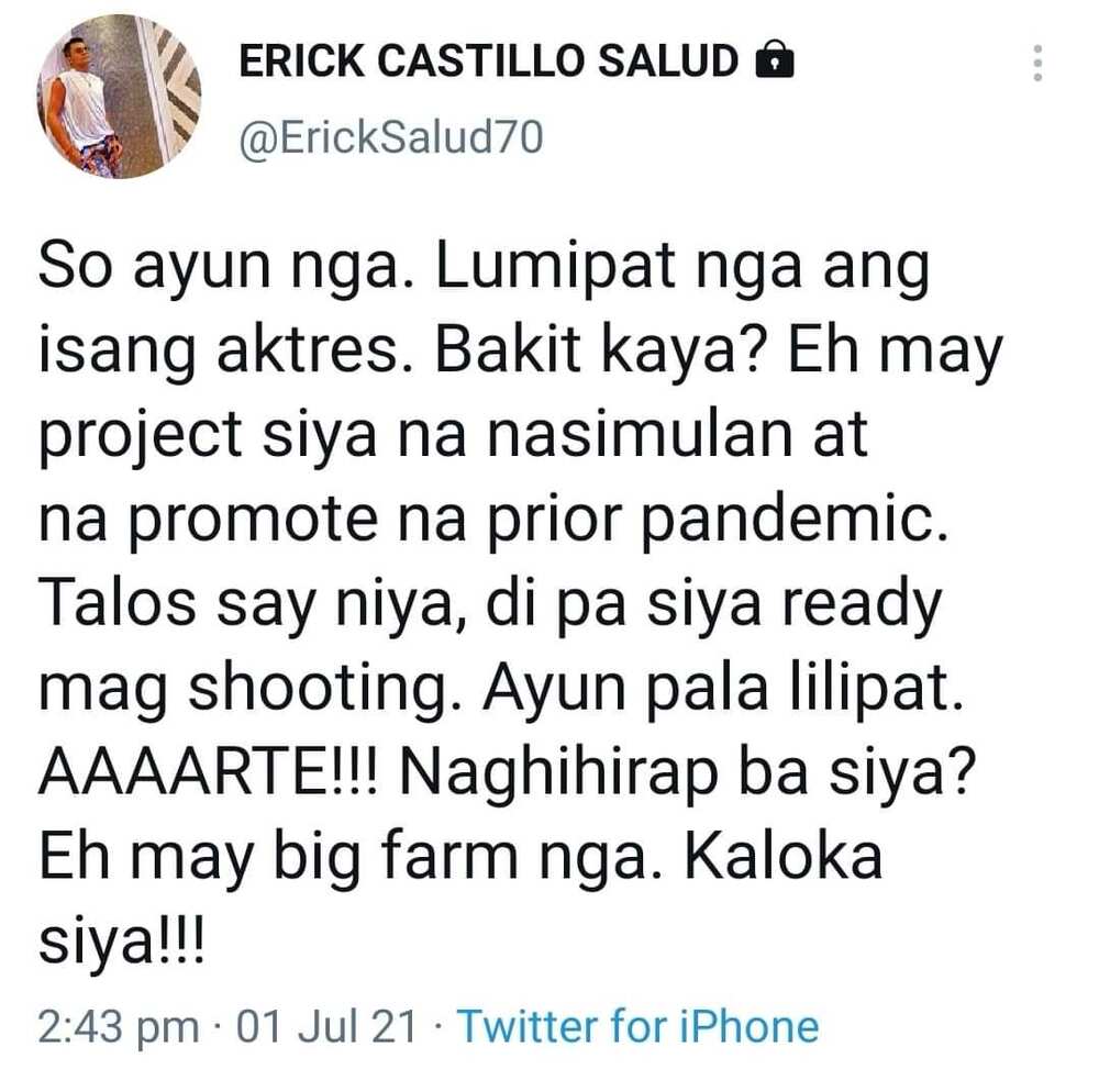 Kapamilya Director Erick Salud shares cryptic post amid Bea Alonzo's network transfer Kapamilya Director Erick Salud shares cryptic post amid Bea Alonzo's network transfer
