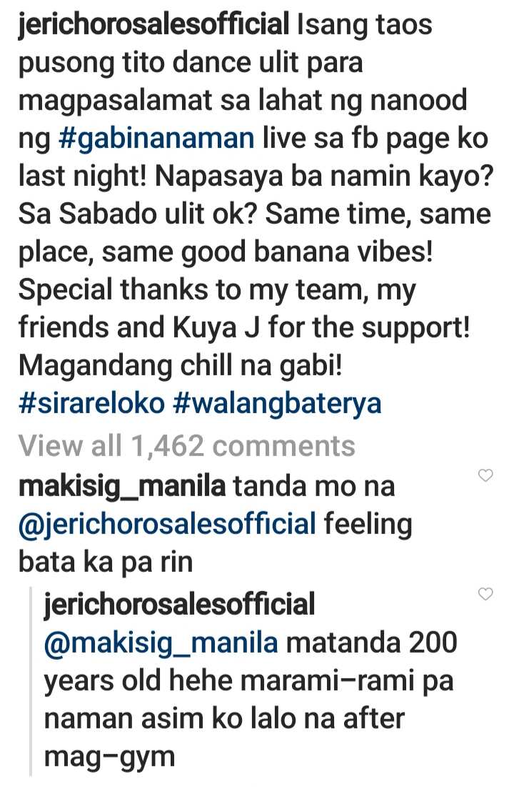 Jericho Rosales answers ‘tanda mo na’ comment from netizen