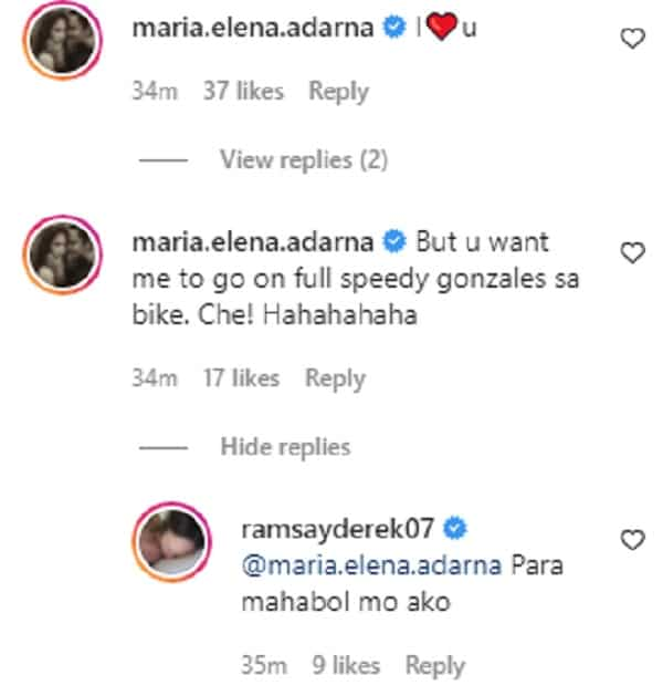 Ellen Adarna, pabirong binara ang sweet post ni Derek Ramsay para sa kanya