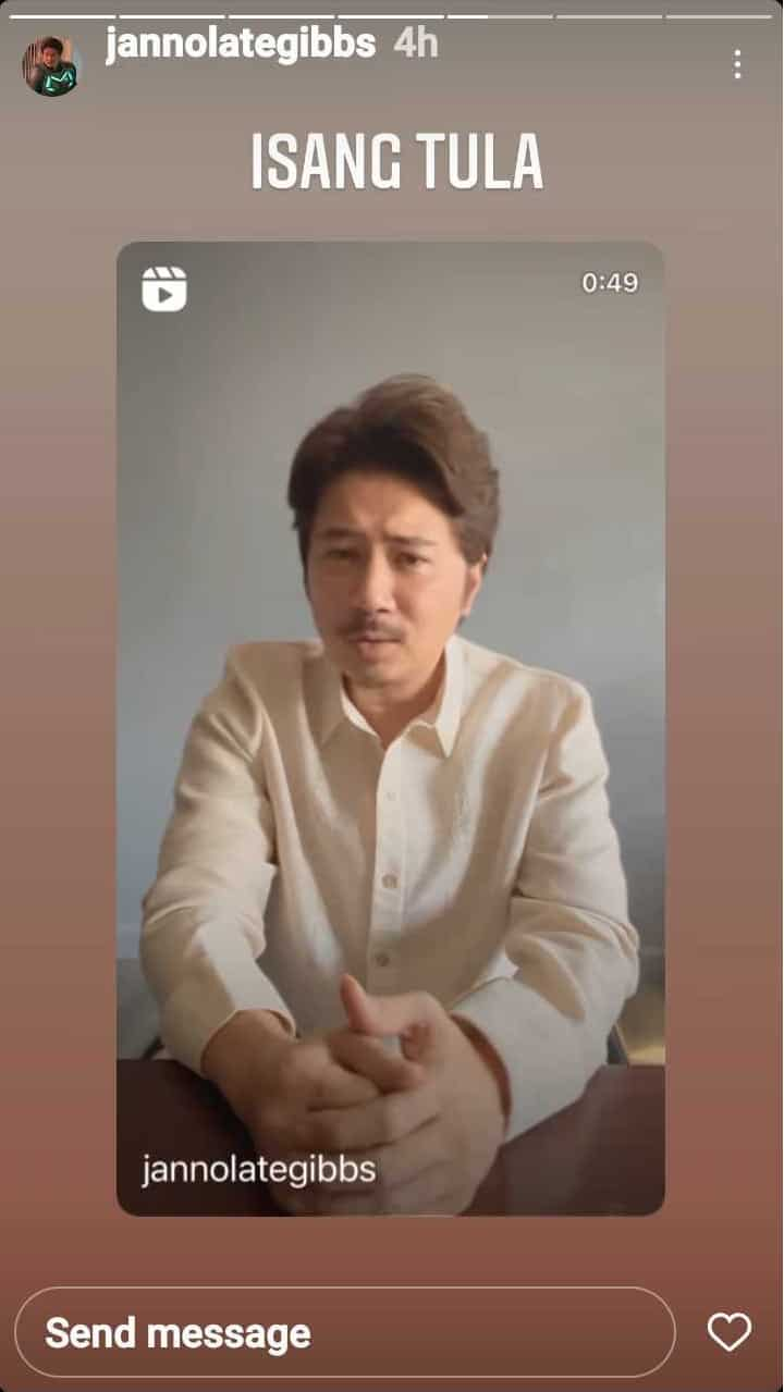 Janno Gibbs writes, recites poem a few days before the elections