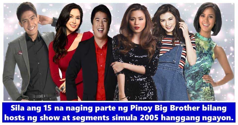 15 Celebrities na naging host ng Pinoy Big Brother through the years