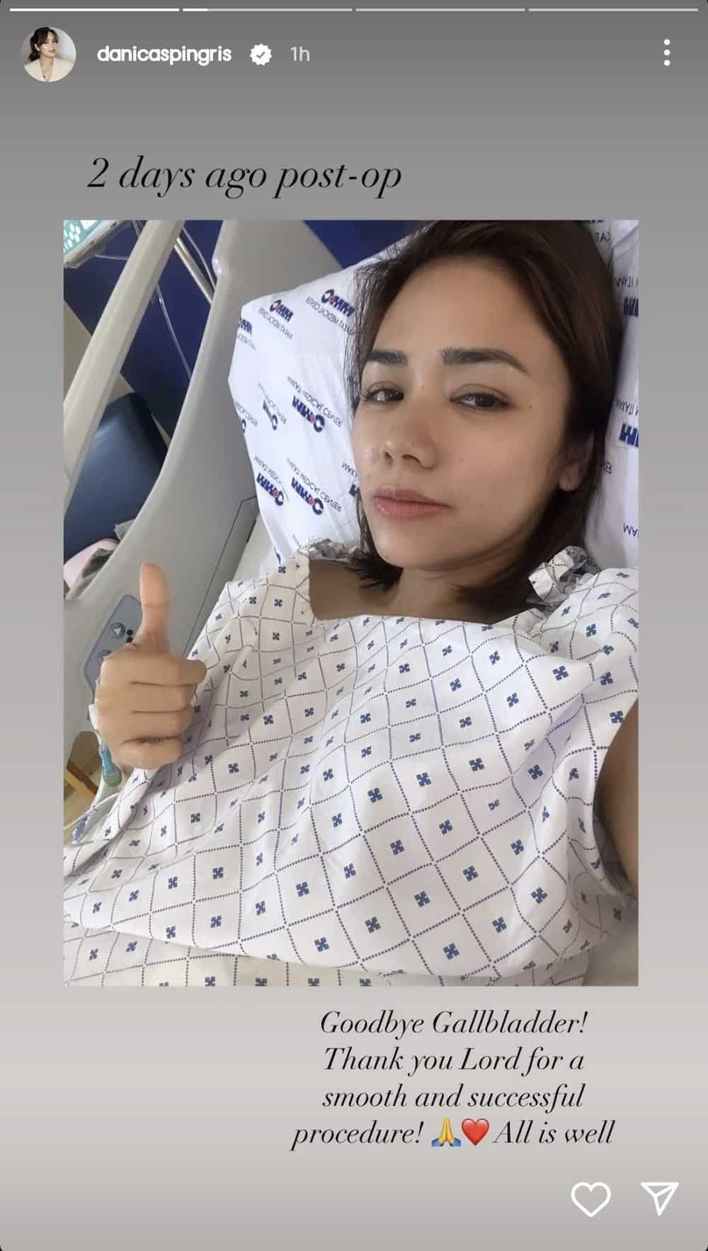 Danica Sotto, nagbigay ng health update: "Goodbye gallbladder"