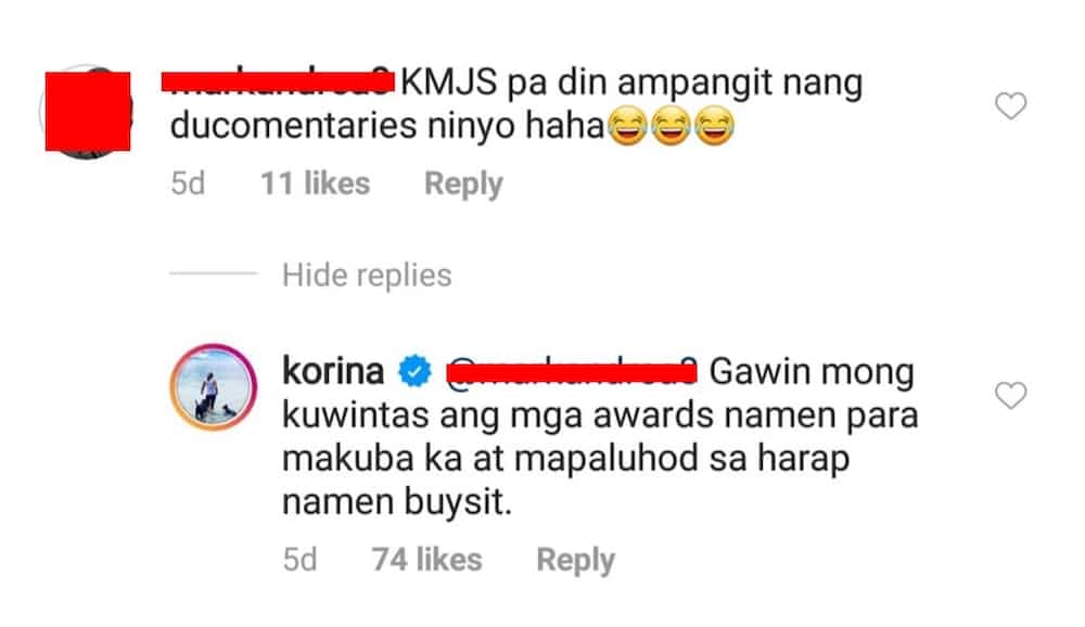 Korina Sanchez responds to ‘KMJS pa rin’ comment of netizen