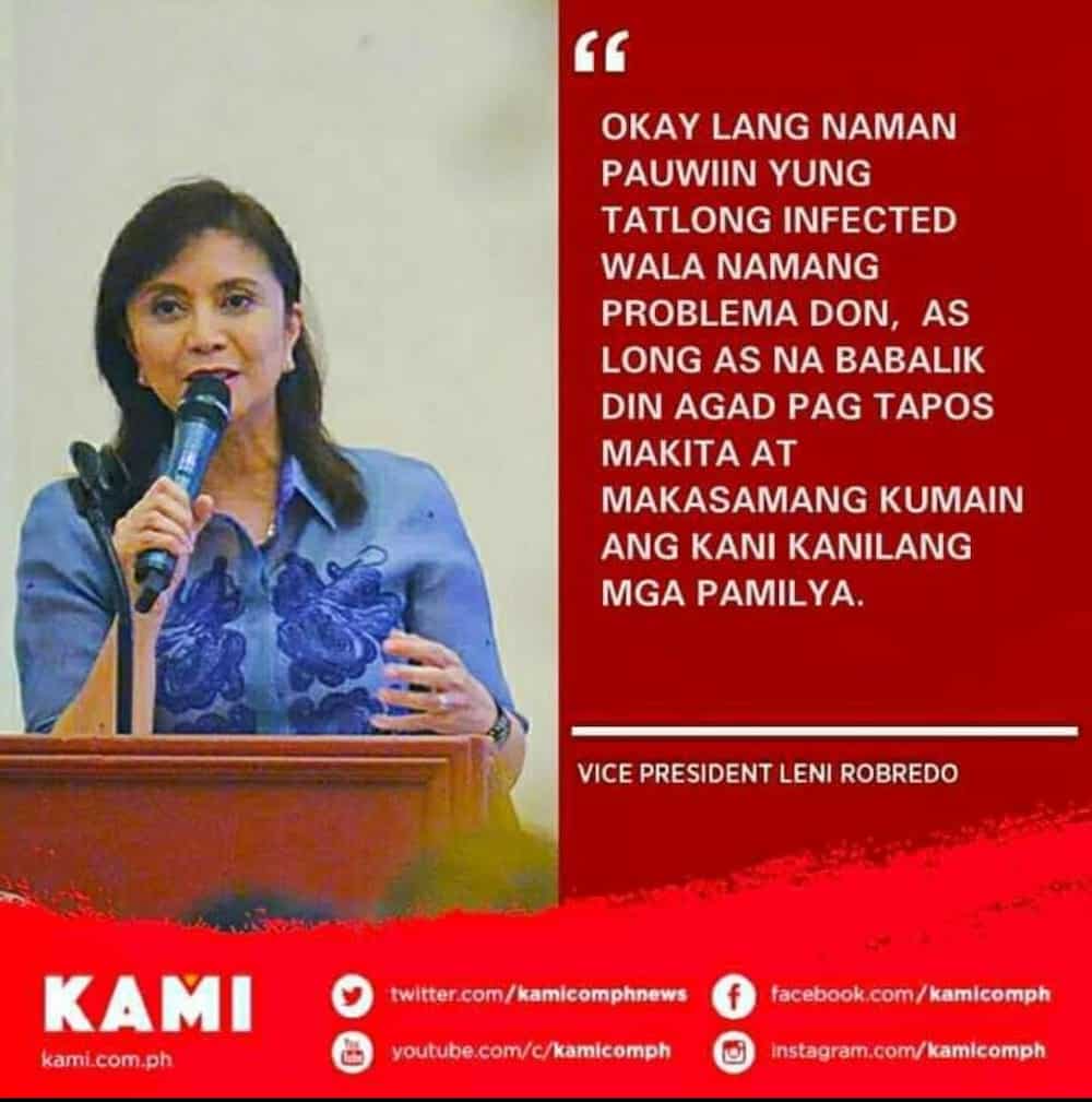 Fact check: No, KAMI did not post about Robredo ‘okay’ with sending home COVID-19 patients
