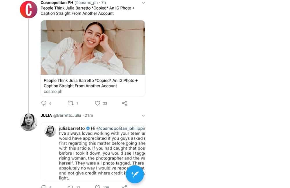Julia Barretto breaks silence on serious accusation about her deleted Instagram post