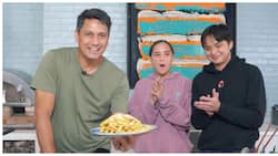 Richard Gomez cooks french fries with Juliana Gomez and her rumored BF Miggy Bautista