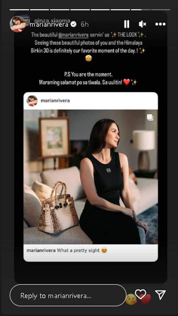 Marian Rivera, ibinida ang kanyang bagong Himalayan Birkin 30 bag