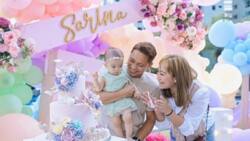 Jhong Hilario and Maia Azores' daughter Sarina turns one; photos from birthday party go viral