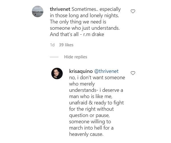 Kris Aquino fires back against basher who accused her of being "ma-drama"