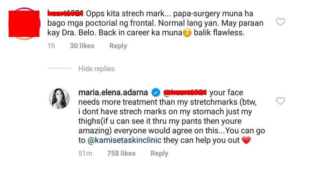 Netizen receives intense words from Ellen Adarna for mocking her stretch marks
