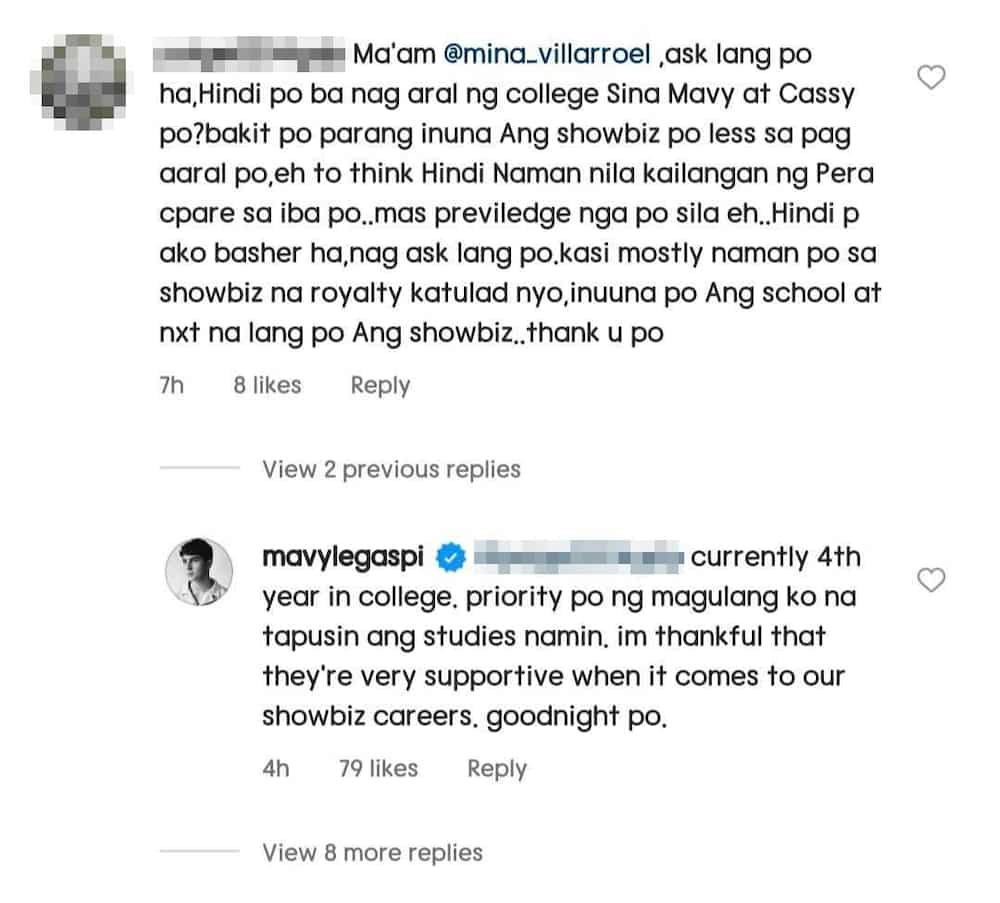 Mavy Legaspi, nagpaliwanag sa netizen matapos tanungin si Carmina Villaroel sa kanilang pag-aaral