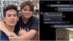 Jake Ejercito at Ellie, muling kinagiliwan sa kanilang bagong convo: "haynako"