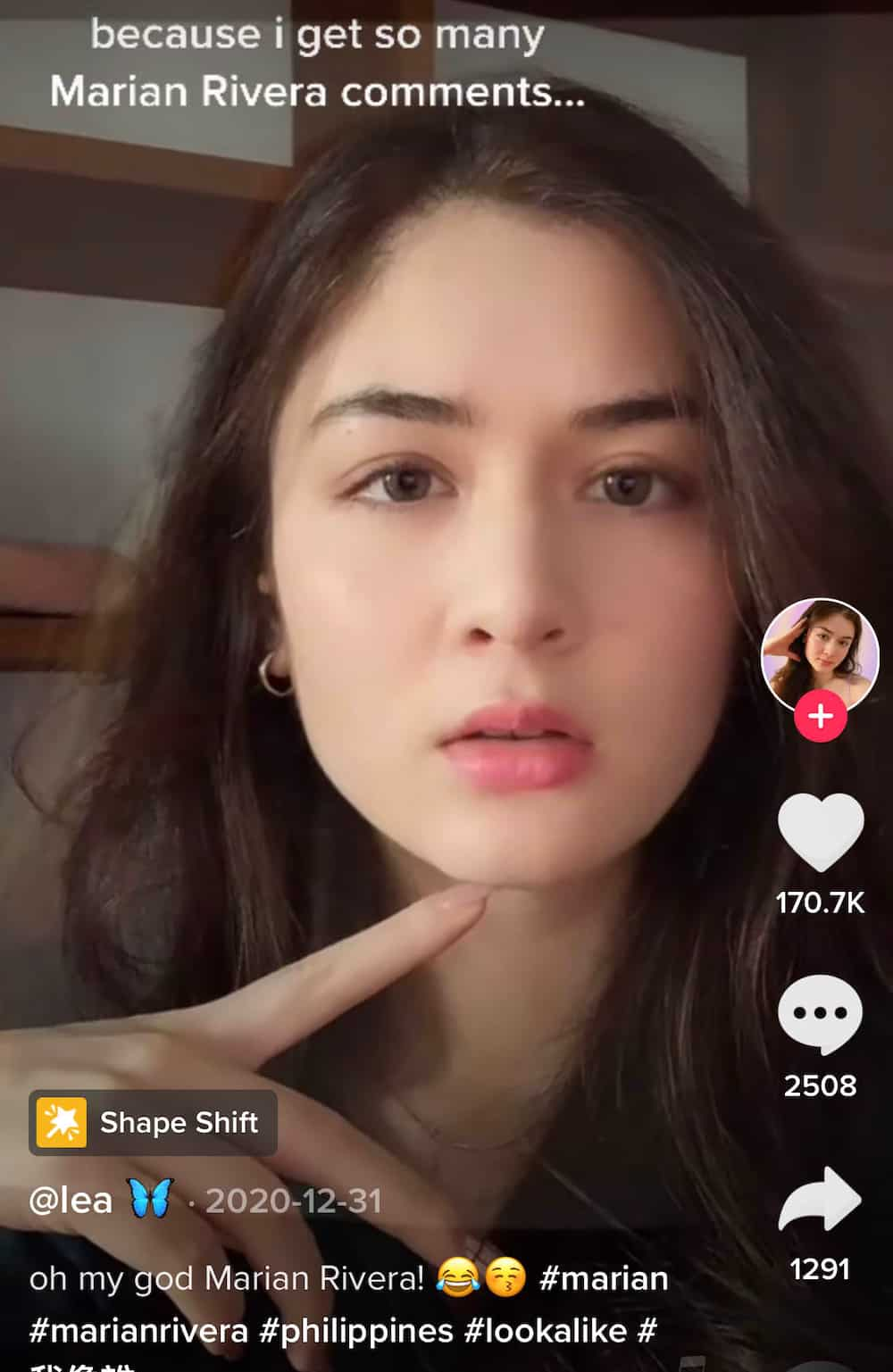 French-Taiwanese doppelganger ni Marian Rivera na si Lea Dumortier, viral na