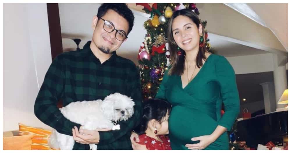 Paolo Valenciano and his wife Samantha and their eldest child Leia (@paolovalenciano)