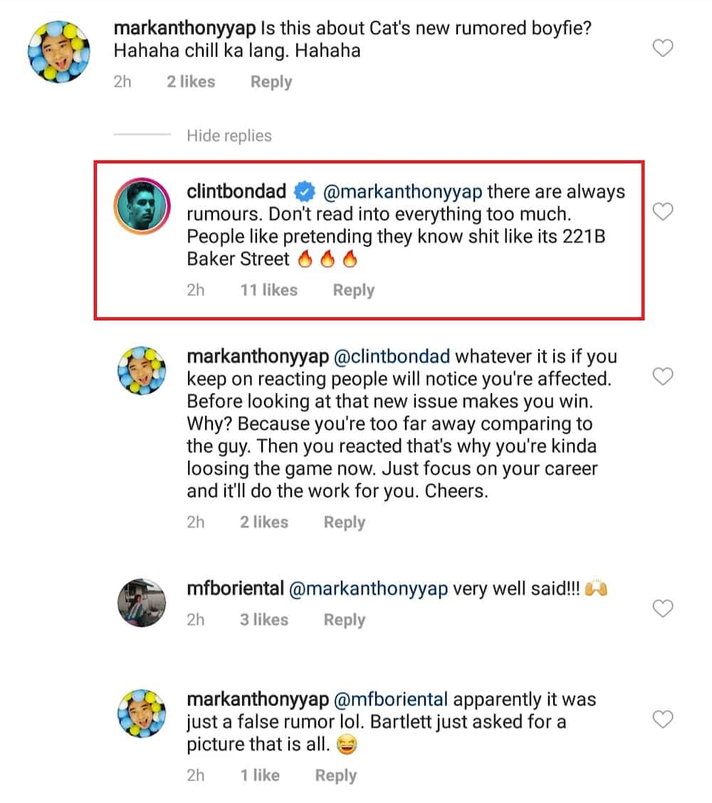 Clint Bondad reacts to rumor that Catriona Gray’s new boyfriend is DLSU player Clint Bondad reacts to rumor that Catriona Gray’s new boyfriend is DLSU player