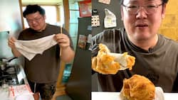 Isang Korean vlogger, sinubukang gumawa ng 'fried towel' bilang experiment