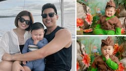 Scottie Thompson, Jinky Serrano’s son Aster’s 9th-month photoshoot warms hearts