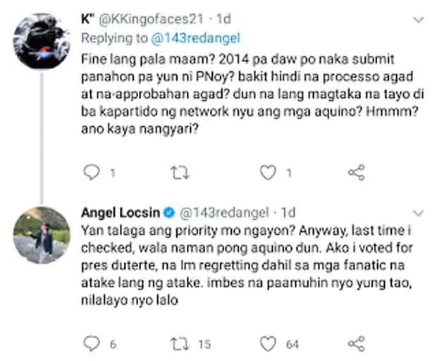 Angel Locsin, nag-sorry sa sinabi niyang nagsisisi siyang ibinoto niya si Duterte
