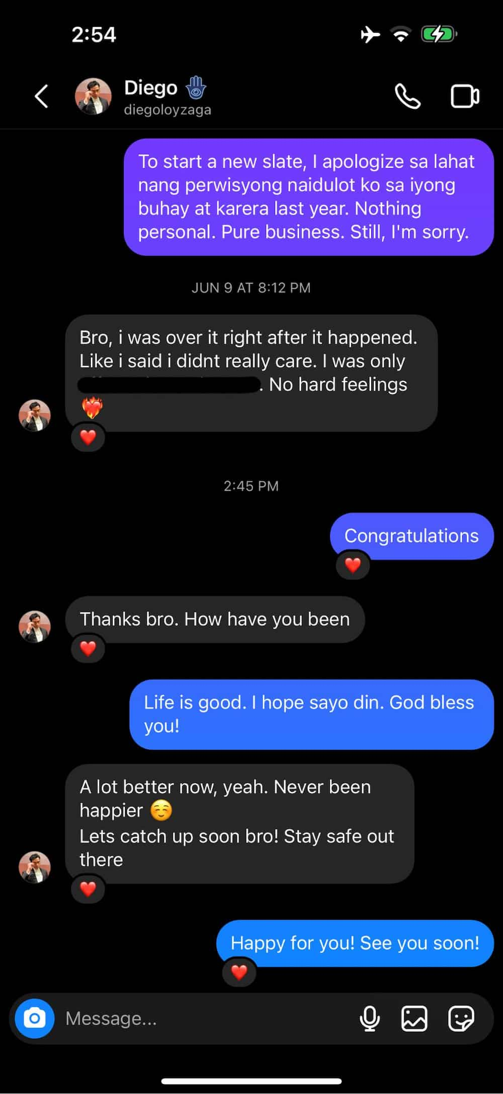 Xian Gaza, pinost umano'y convo nila ni Diego Loyzaga kamakailan lang: “Congratulations”