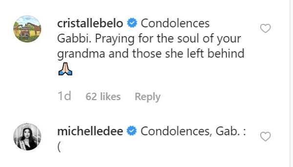 Gabbi Garcia posts heartwarming message for her grandmother who died on Monday