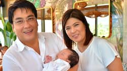 Bong Revilla & Lani Mercado attend grandchild Mikael’s baptism