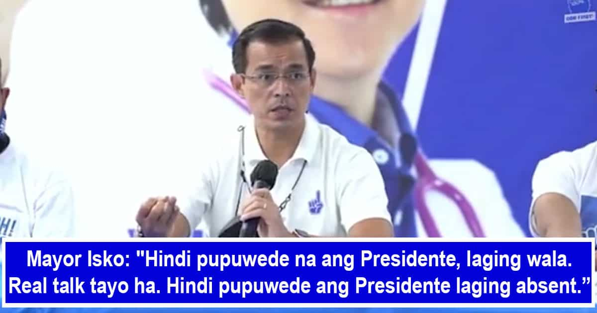 Mayor Isko Moreno, may pasaring sa mga kandidatong palaging missing in ...