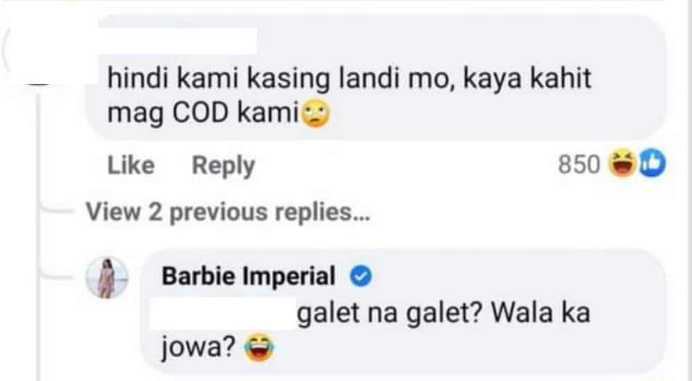 Barbie Imperial slams basher who rudely commented on article about her and Diego Loyzaga