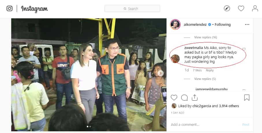 Aiko Melendez slams basher who asked about boyfriends gender Aiko Melendez slams basher who asked about boyfriends gender