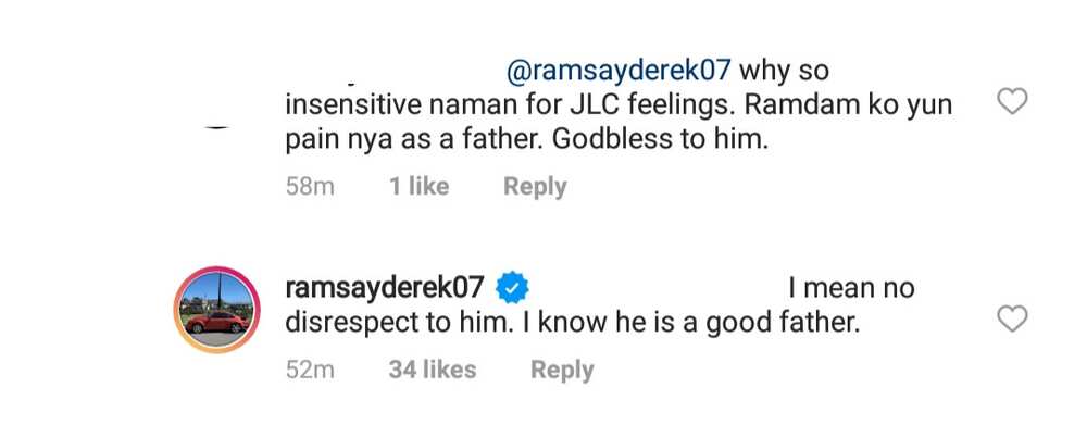 Derek Ramsay answers issue of disrespecting John Lloyd Cruz after posting video of JLC's son