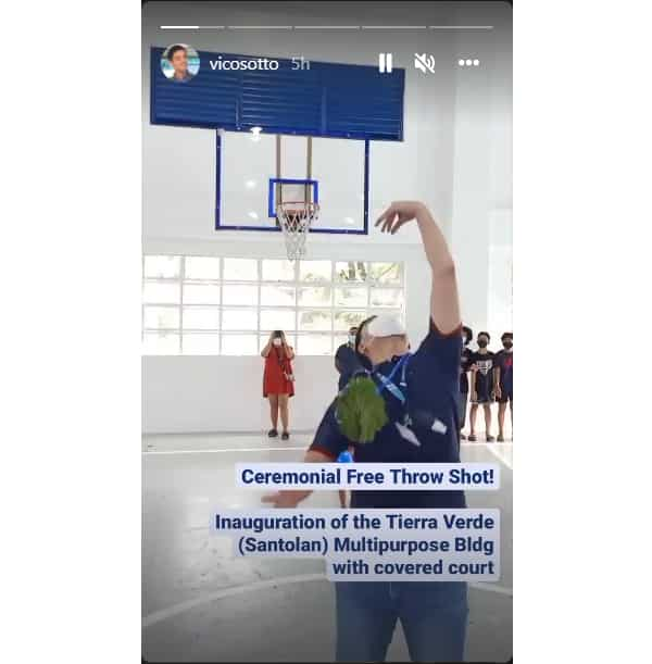 Vico Sotto, pasok ang free throw kahit nakatalikod; netizens, nawindang