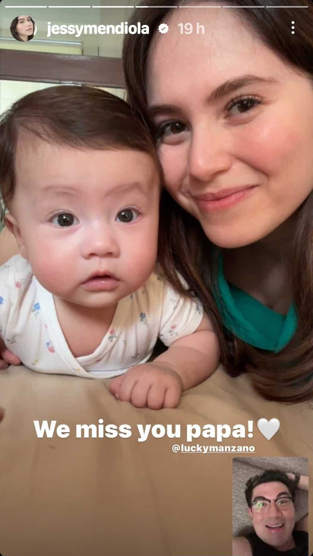 Jessy Mendiola, Baby Peanut at Luis Manzano, may bagong cute video call moment: “We miss you papa!”