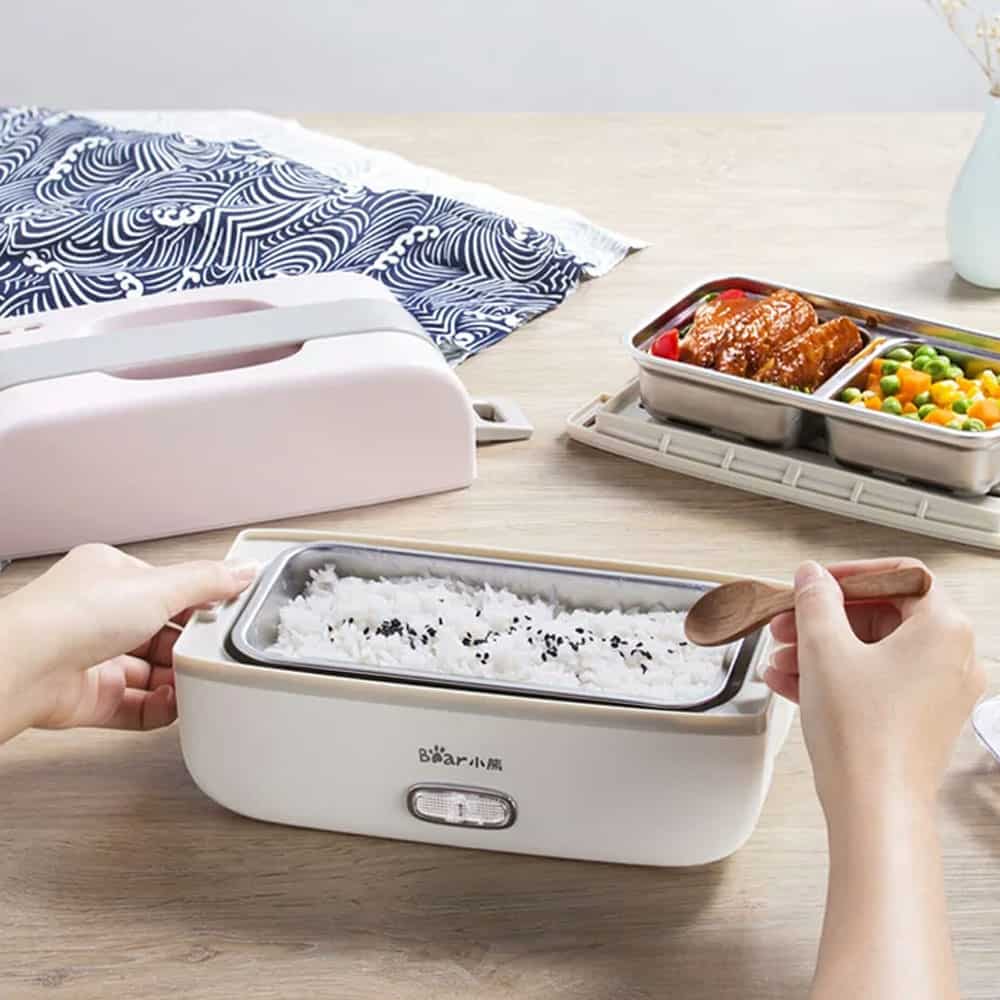 Electric heating lunch boxes perfect for reheating ‘baon’ at work