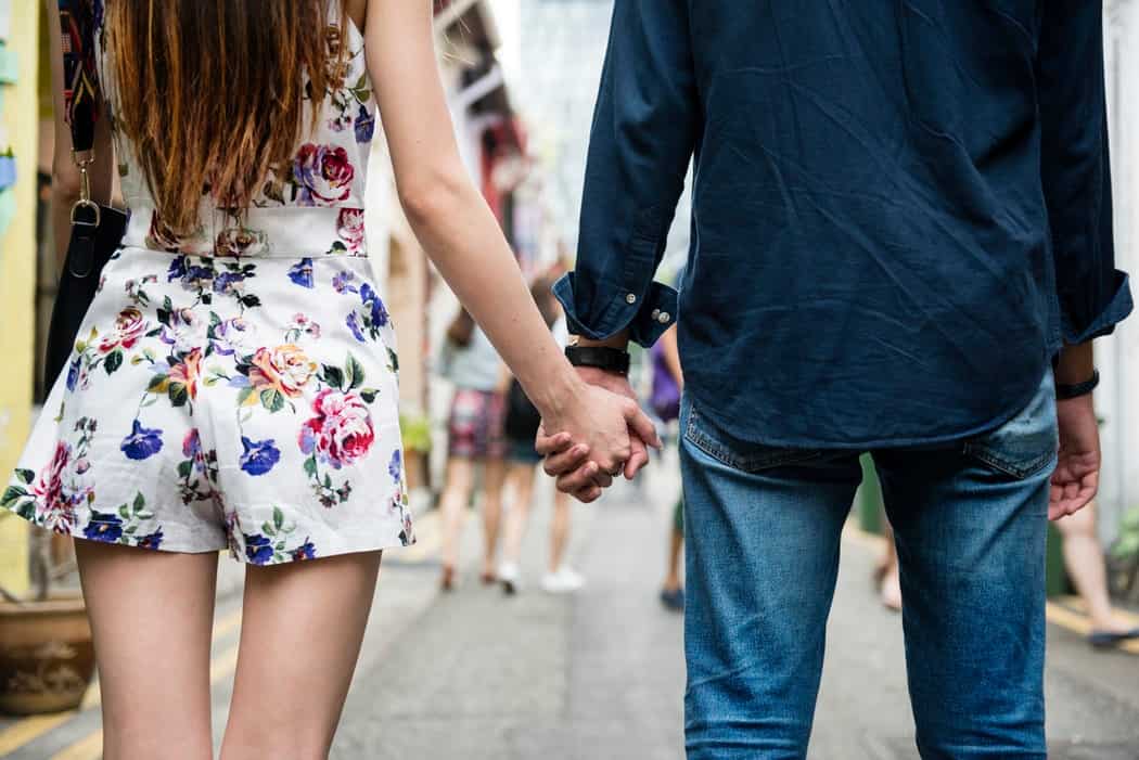 Can you hold hands while courting?