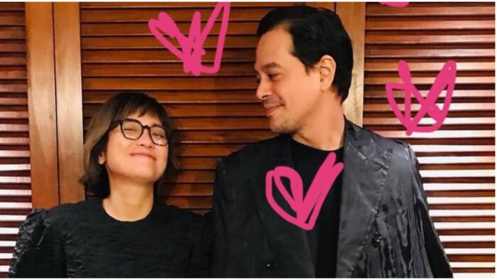 Isabel Santos gets "kilig" over her photos with John Lloyd Cruz